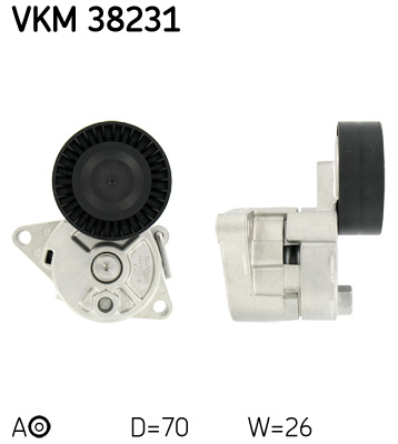Tendicinghia, Cinghia Poly-V - VKM 38231 SKF